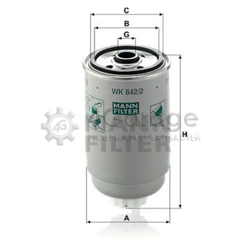 MANN-FILTER WK8422 Топливный фильтр