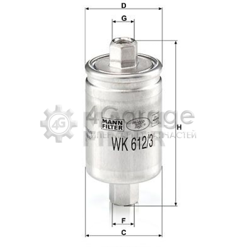 MANN-FILTER WK6123 Топливный фильтр в Красноярске