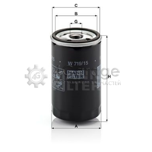 MANN-FILTER W71915 Масляный фильтр в Красноярске