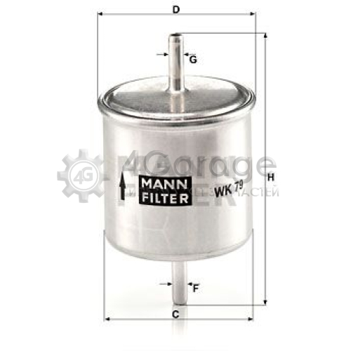 MANN-FILTER WK79 Топливный фильтр в Красноярске