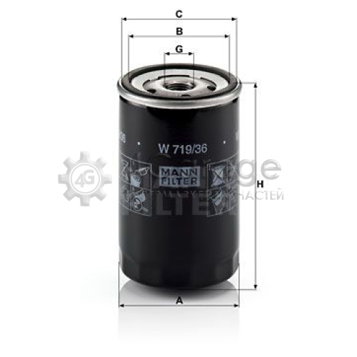 MANN-FILTER W71936 Масляный фильтр в Красноярске