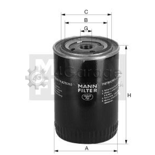 MANN-FILTER W11708 Масляный фильтр