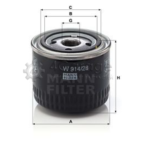 MANN-FILTER W91428 Масляный фильтр