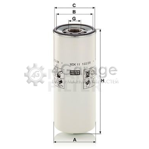 MANN-FILTER WDK1110228 Топливный фильтр