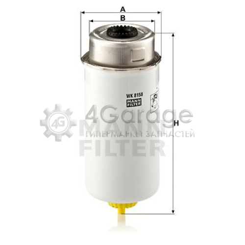 MANN-FILTER WK8158 Топливный фильтр