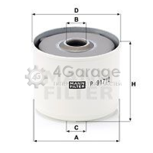 MANN-FILTER P9172x Топливный фильтр в Красноярске