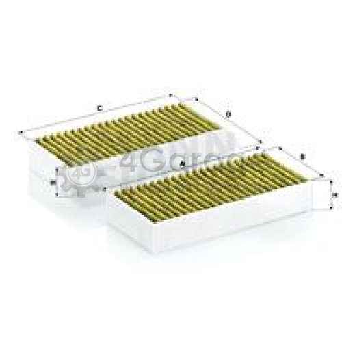 Фильтр воздух во внутренном пространстве FreciousPlus MANN-FILTER FP260282 в Москве