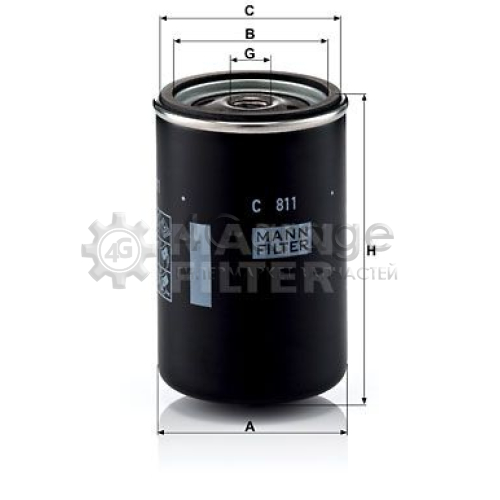 Воздушный фильтр MANN-FILTER C811 в Нижнем Новгороде