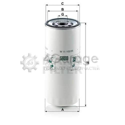 Масляный фильтр MANN-FILTER W1110235 в Ростове-на-Дону
