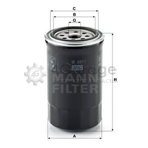 MANN-FILTER W8011 Масляный фильтр