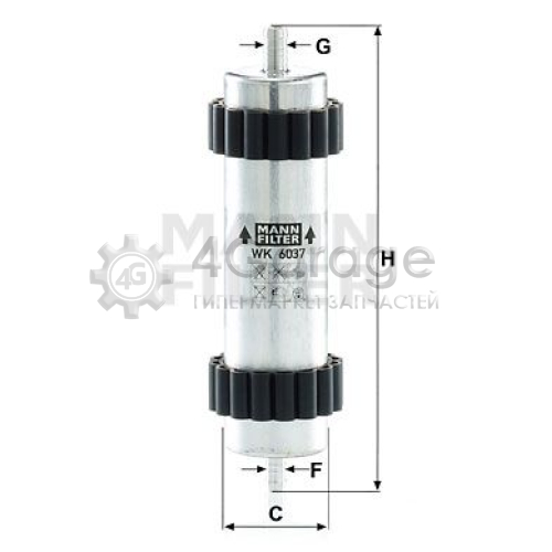 Топливный фильтр MANN-FILTER WK6037 в Ростове-на-Дону