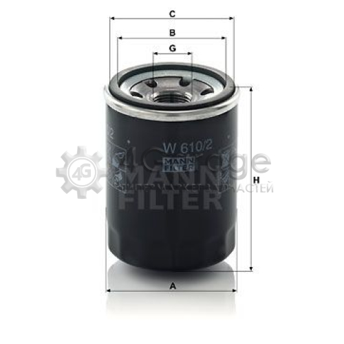 MANN-FILTER W6102 Масляный фильтр