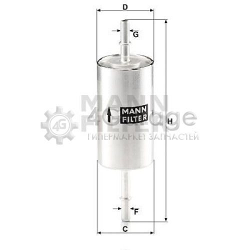 Топливный фильтр MANN-FILTER WK5121 в Нижнем Новгороде