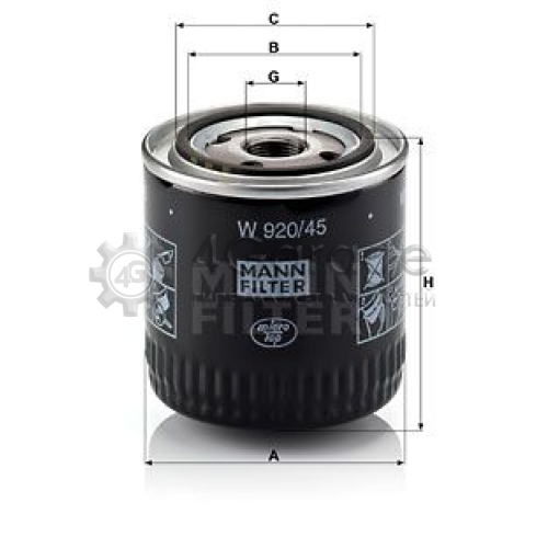 MANN-FILTER W92045 Масляный фильтр