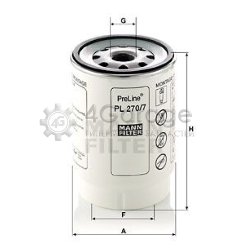 MANN-FILTER PL2707x Топливный фильтр