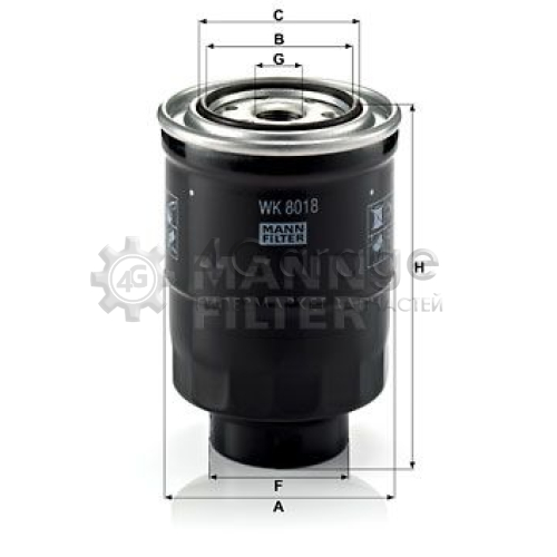 MANN-FILTER WK8018x Топливный фильтр