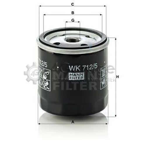 Топливный фильтр MANN-FILTER WK7125 в Ростове-на-Дону