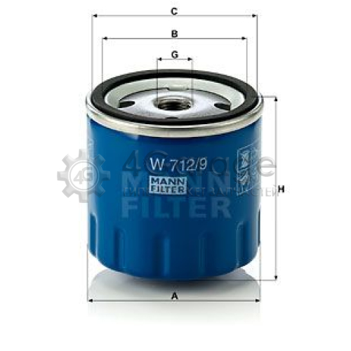 Масляный фильтр MANN-FILTER W7129 в Москве