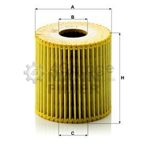 Масляный фильтр MANN-FILTER HU8191x в Нижнем Новгороде