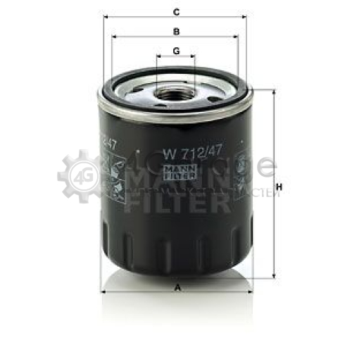 MANN-FILTER W71247 Масляный фильтр в Красноярске