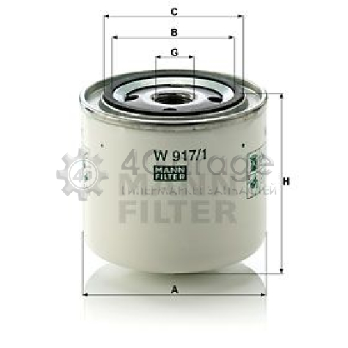 MANN-FILTER W9171 Масляный фильтр в Красноярске