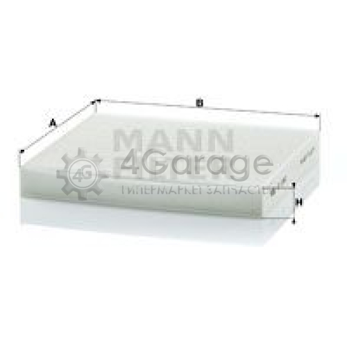 MANN-FILTER CU2362 Фильтр воздух во внутренном пространстве