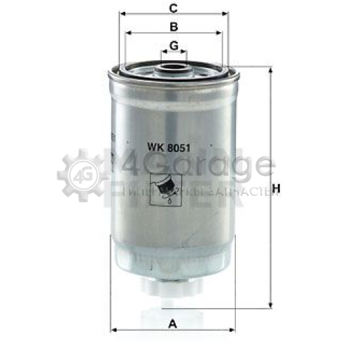 Топливный фильтр MANN-FILTER WK8051 в Нижнем Новгороде