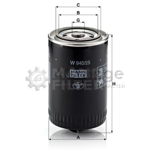 MANN-FILTER W94025 Масляный фильтр