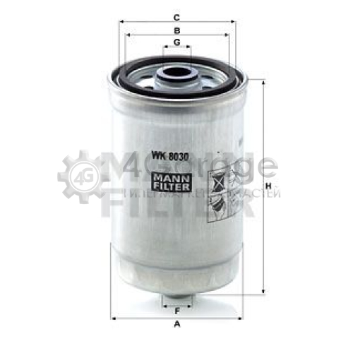 Топливный фильтр MANN-FILTER WK8030 в Ростове-на-Дону