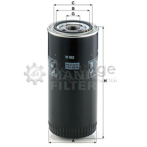 MANN-FILTER W962 Масляный фильтр