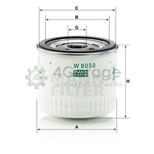 Масляный фильтр MANN-FILTER W9050 в Ростове-на-Дону