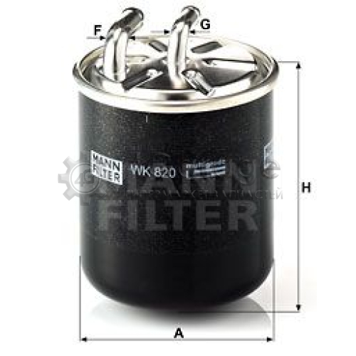 Топливный фильтр MANN-FILTER WK820 в Нижнем Новгороде