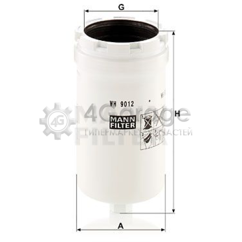 Фильтр система рабочей гидравлики MANN-FILTER WH9012 в Москве