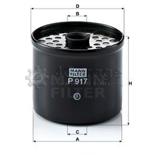 MANN-FILTER P917x Топливный фильтр