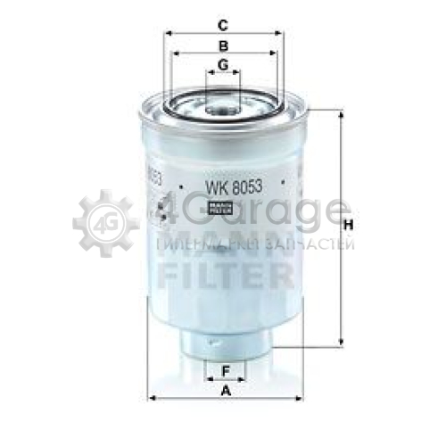 MANN-FILTER WK8053z Топливный фильтр