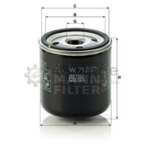 MANN-FILTER W71221 Масляный фильтр