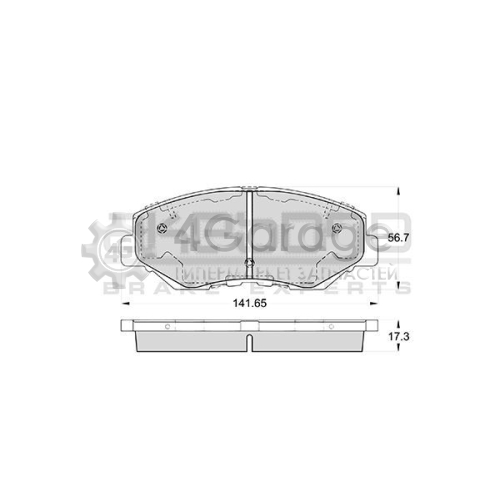 AKEBONO AN663WK Комплект тормозных колодок дисковый тормоз Standard