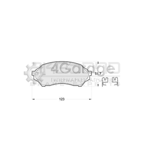 AKEBONO AN602K Комплект тормозных колодок дисковый тормоз Standard