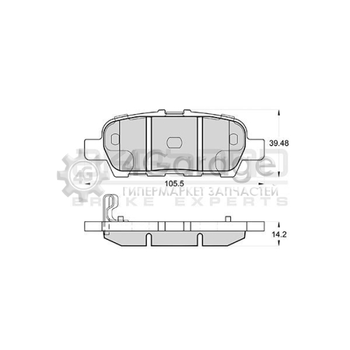 AKEBONO AN768WK Комплект тормозных колодок дисковый тормоз Standard