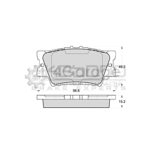 AKEBONO AN733K Комплект тормозных колодок дисковый тормоз Standard