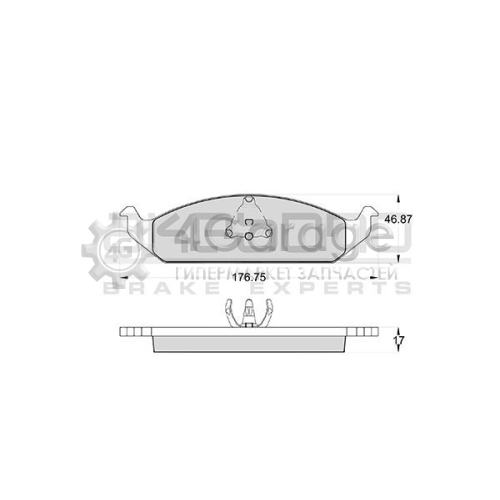 AKEBONO AN650WK Комплект тормозных колодок дисковый тормоз Standard