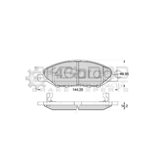 AKEBONO AN675WK Комплект тормозных колодок дисковый тормоз Standard