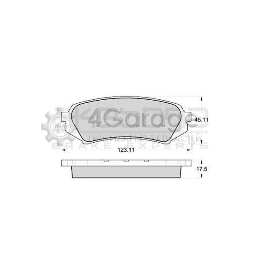 AKEBONO AN499K Комплект тормозных колодок дисковый тормоз Standard