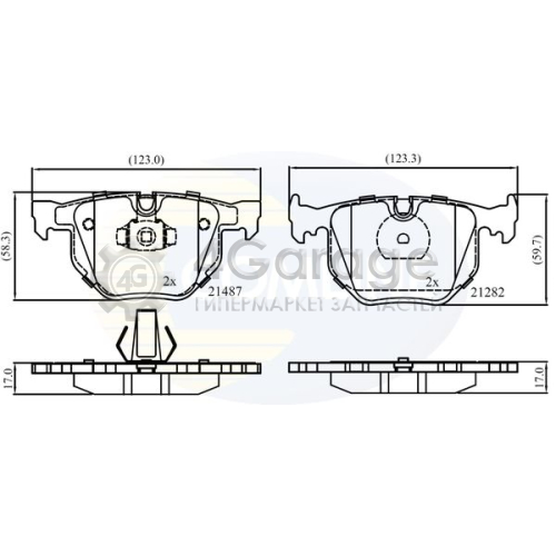 COMLINE CBP01205 Комплект тормозных колодок дисковый тормоз Comline