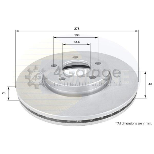 COMLINE ADC1912V Тормозной диск в Красноярске
