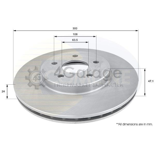 Тормозной диск COMLINE ADC1215V в Москве