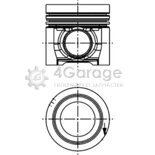 Поршень KOLBENSCHMIDT 40709600 в Ростове-на-Дону