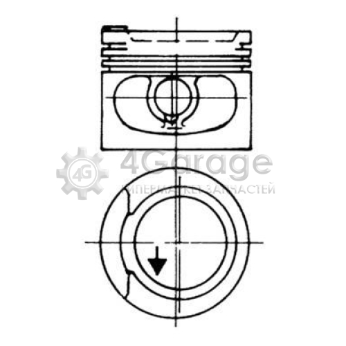 Поршень KOLBENSCHMIDT 93928620 в Нижнем Новгороде