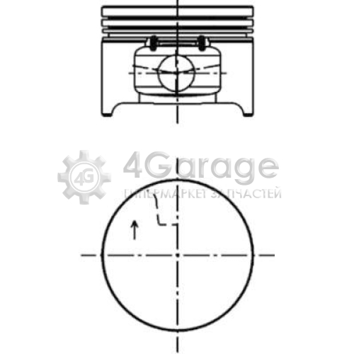 Поршень KOLBENSCHMIDT 40277600 в Ростове-на-Дону