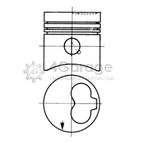 Поршень KOLBENSCHMIDT 93260620 в Ростове-на-Дону